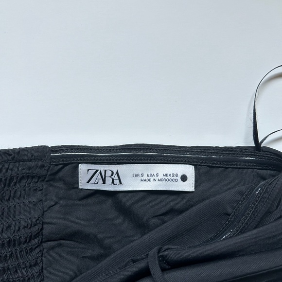 NWOT Viral Zara Black Bow Top Size S - Picture 3 of 8